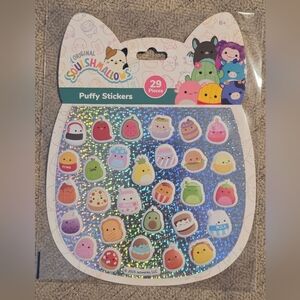 New Jazwares 2025 Original Squishmallow 2 Puffy Sticker Pieces